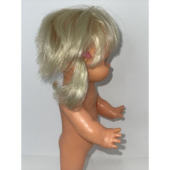 Vintage 1978 Ideal 13" Whoopsie Doll Squeeze Tummy Squeals and Pigtails Flip Up - Picture 9 of 12